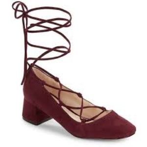 Karl Lagerfeld Maroon Suede Charlie | Size 6.5